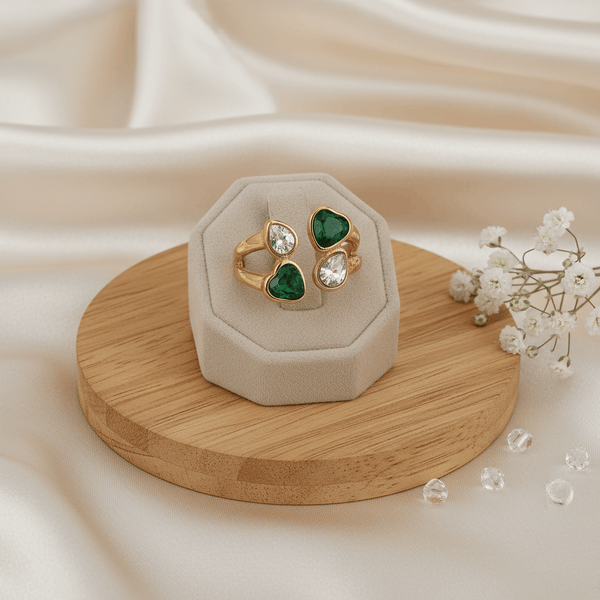 Verdant Heart Duo Ring