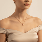 Baguette Crystal Pendant Necklace