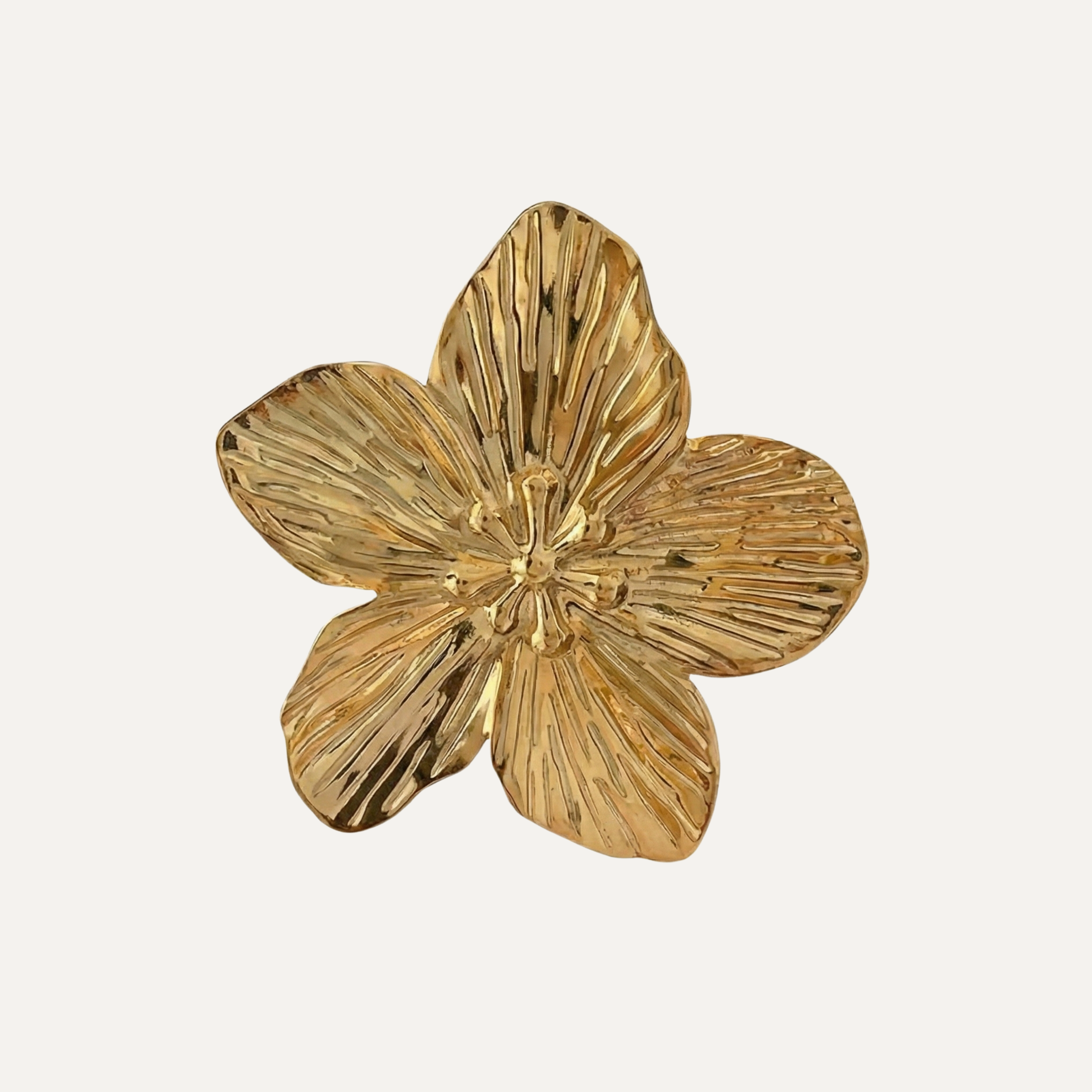 Oversized Gold Butterfly Stud Earrings