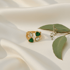 Verdant Heart Duo Ring