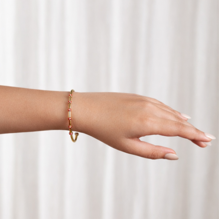 Minimal Evil Eye Bracelet