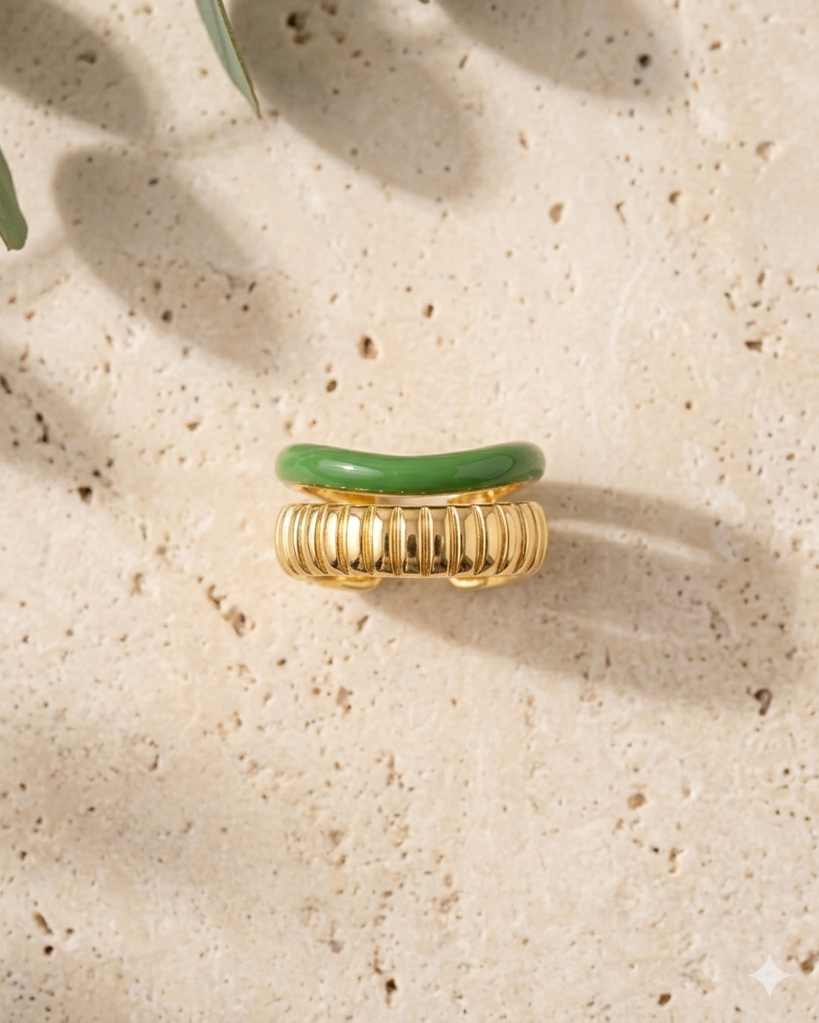 Zyra Jade Curve Ring