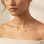 Celeste Crystal Station Necklace