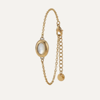 White Pearl Oval Bracelet