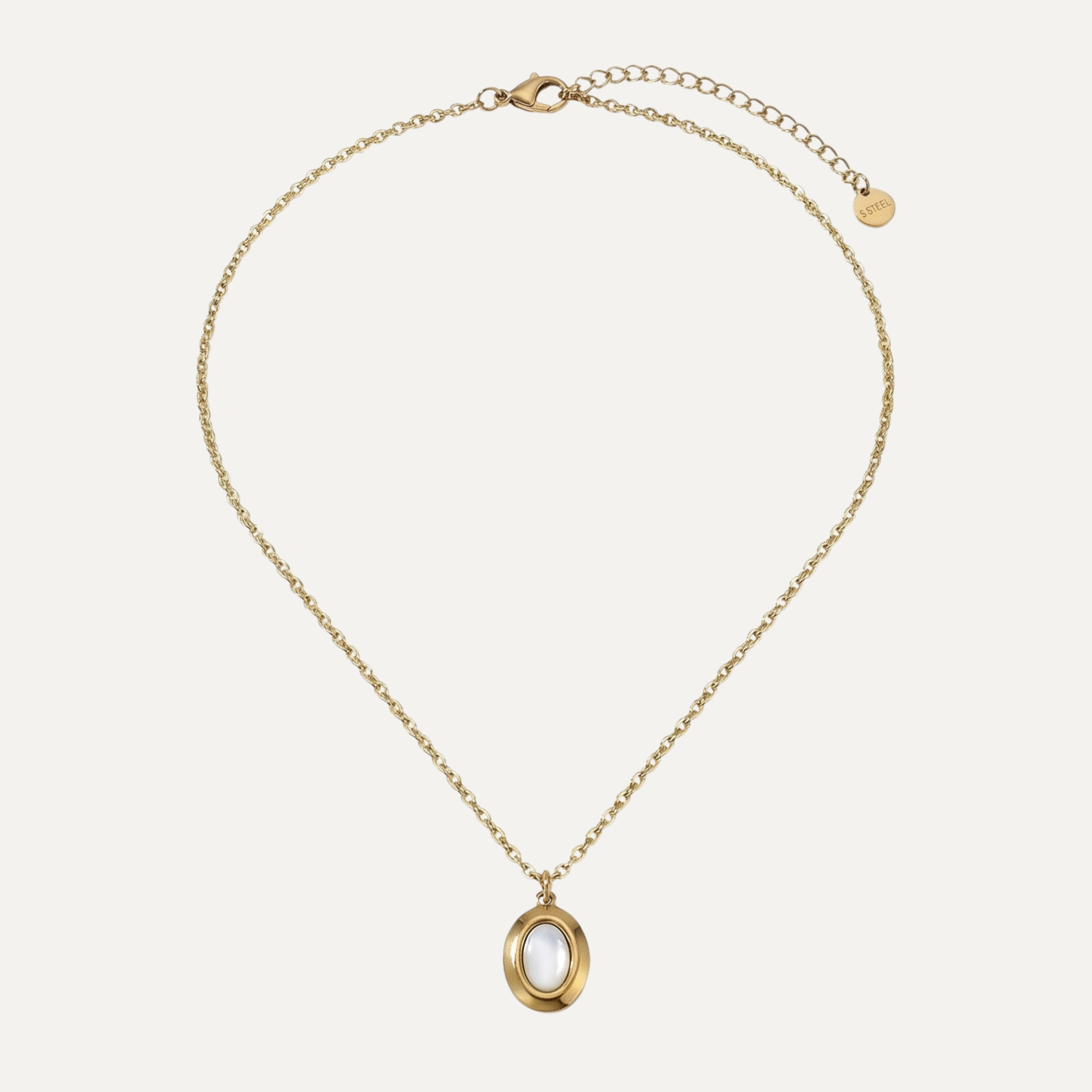 Oval Pendant Necklace