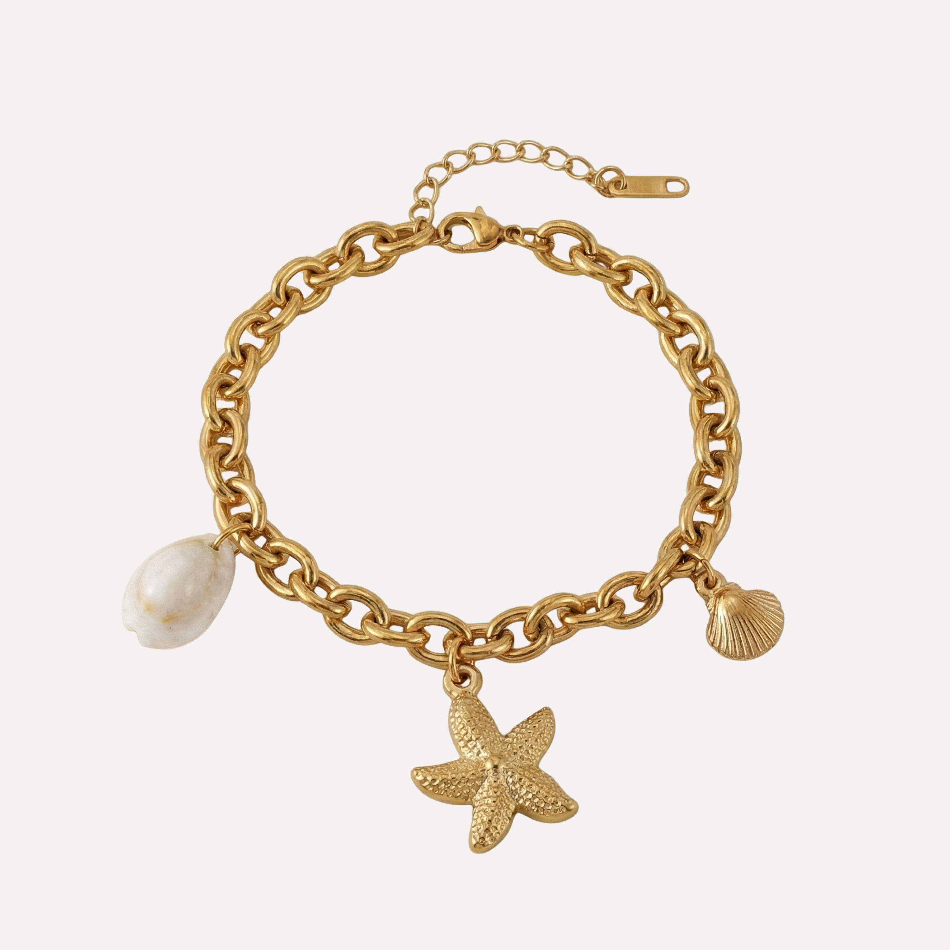 Golden Shoreline Charm Bracelet