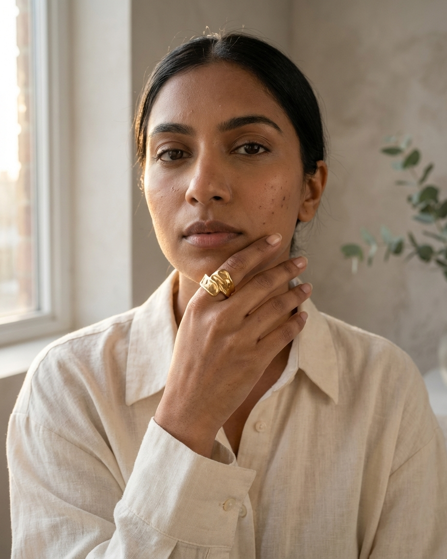 Eira Melted Gold Ring
