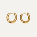 Irregular Gold Hoop Earrings