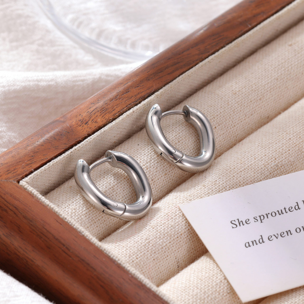 Irregular Gold Hoop Earrings