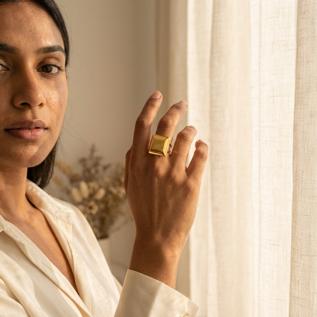 Astra Bold Square Ring