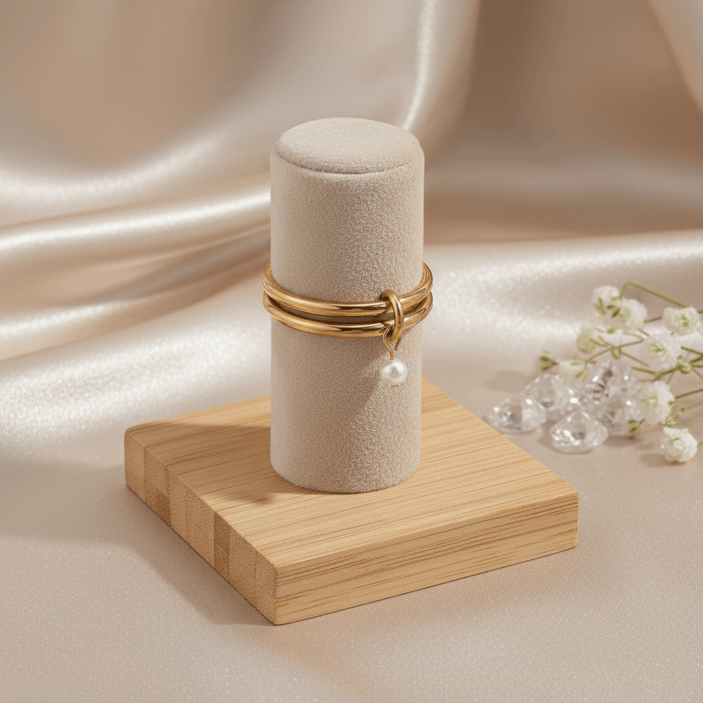 Aurelia Pearl Stack Rings