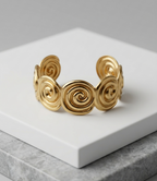 Zaria Spiral Cuff Bracelet