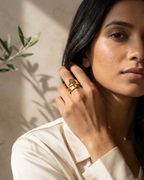 Eira Melted Gold Ring