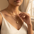Classic Charm Combo (Gold Butterfly Earrings + Pearl Cuff + Heart Necklace)